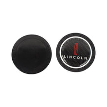 Load image into Gallery viewer, Brand New 2PCS Lincoln Real Carbon Fiber Car Cup Holder Pad Water Cup Slot Non-Slip Mat Universal