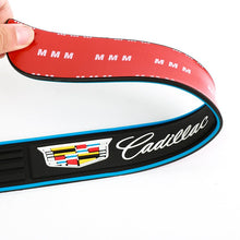 Load image into Gallery viewer, Brand New 4PCS Universal Cadillac Blue Rubber Car Door Scuff Sill Cover Panel Step Protector