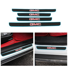 Load image into Gallery viewer, Brand New 4PCS Universal GMC Blue Rubber Car Door Scuff Sill Cover Panel Step Protector