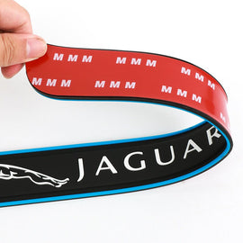 Brand New 4PCS Universal Jaguar Blue Rubber Car Door Scuff Sill Cover Panel Step Protector