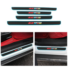 Load image into Gallery viewer, Brand New 4PCS Universal Mugen Blue Rubber Car Door Scuff Sill Cover Panel Step Protector