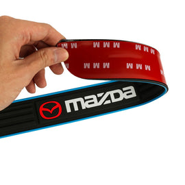 Brand New 4PCS Universal Mazda Blue Rubber Car Door Scuff Sill Cover Panel Step Protector