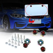 Load image into Gallery viewer, Brand New 4PCS Acura Racing Car License Plate Carbon Screw Bolt Cap Cover Screw Bolt