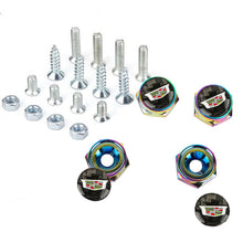 Load image into Gallery viewer, Brand New 4PCS Cadillac Racing Car License Plate Carbon Screw Bolt Cap Cover Screw Bolt