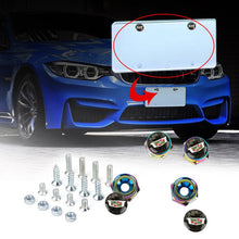Load image into Gallery viewer, Brand New 4PCS Cadillac Racing Car License Plate Carbon Screw Bolt Cap Cover Screw Bolt