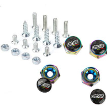 Load image into Gallery viewer, Brand New 4PCS Mugen Racing Car License Plate Carbon Screw Bolt Cap Cover Screw Bolt