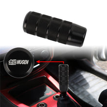 Load image into Gallery viewer, Brand New Universal MUGEN Black Aluminum Manual Gear Stick Shift Knob Shifter Lever Head