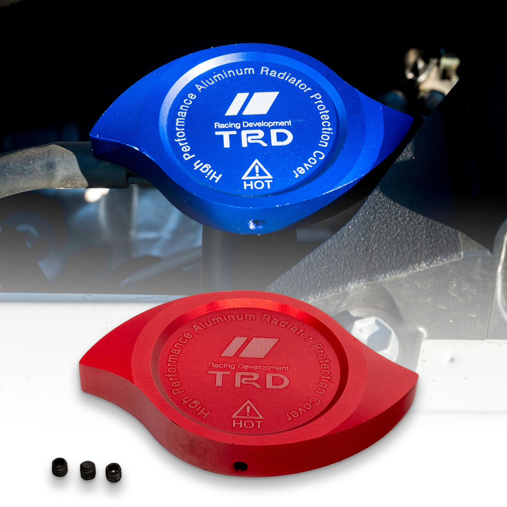 Brand New TRD Red Billet Aluminum Radiator Protector Pressure Cap Cover Performance