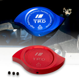 Brand New TOYOTA TRD Red Billet Aluminum Radiator Protector Pressure Cap Cover Performance