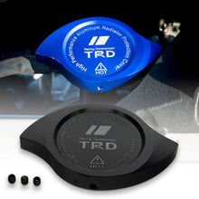 Load image into Gallery viewer, Brand New TOYOTA TRD Black Billet Aluminum Radiator Protector Pressure Cap Cover Performance