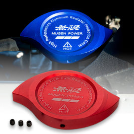 Brand New Mugen Power Red Billet Aluminum Radiator Protector Pressure Cap Cover Performance