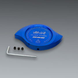 Brand New Mugen Power Blue Billet Aluminum Radiator Protector Pressure Cap Cover Performance
