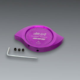 Brand New Mugen Power Purple Billet Aluminum Radiator Protector Pressure Cap Cover Performance