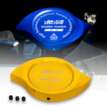 Load image into Gallery viewer, Brand New Mugen Power Gold Billet Aluminum Radiator Protector Pressure Cap Cover Performance