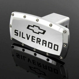 Brand New Silverado Silver Tow Hitch Cover Plug Cap 2
