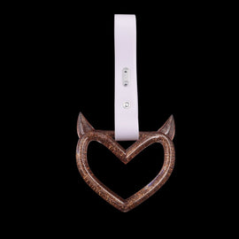 Brand New Devil Demon Heart Gold JDM TSURIKAWA Ring Subway Train Bus Handle Strap Charm Drift