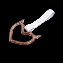 Load image into Gallery viewer, Brand New Devil Demon Heart Gold JDM TSURIKAWA Ring Subway Train Bus Handle Strap Charm Drift