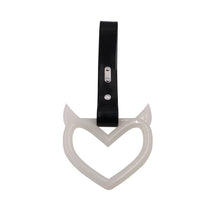 Load image into Gallery viewer, Brand New Devil Demon Heart White Glow in the Dark JDM TSURIKAWA Ring Subway Train Bus Handle Strap Charm Drift