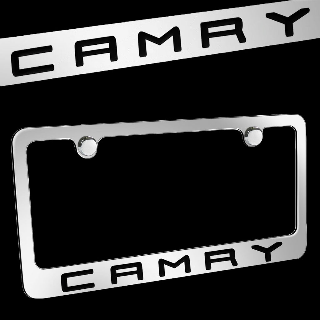 Brand New 1PCS Toyota Camry Chrome Plated Brass License Plate Frame Officially Licensed