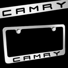 Load image into Gallery viewer, Brand New 1PCS Toyota Camry Chrome Plated Brass License Plate Frame Officially Licensed