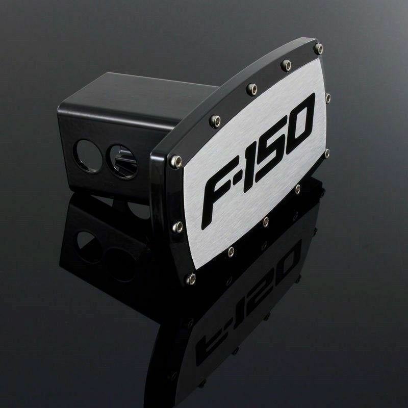 Brand New F150 Black Tow Hitch Cover Plug Cap 2" Trailer Receiver Engraved Billet Allen Bolts Official Licensed Products