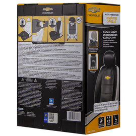 BRAND New 2PCS Universal Chevrolet Elite Synthetic Leather Car Truck Suv 2 Front Sideless Seat Covers Set + Headrest Cover Also