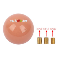 Load image into Gallery viewer, Brand New Universal Ralliart JDM Glow In The Dark Red Round Ball Shift Knob For Toyota Scion Wrx Subaru M12X1.25 M8 M10 M12 Thread