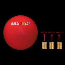 Load image into Gallery viewer, Brand New Universal Ralliart JDM Glow In The Dark Red Round Ball Shift Knob For Toyota Scion Wrx Subaru M12X1.25 M8 M10 M12 Thread