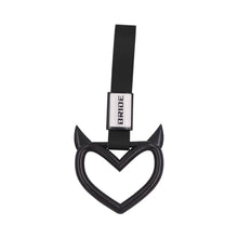 Load image into Gallery viewer, Brand New Jdm Bride Devil Demon Heart Black JDM TSURIKAWA Ring Subway Train Bus Handle Strap Charm Drift