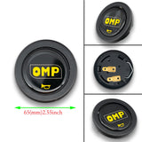 Brand New Universal Jdm OMP Car Horn Button Steering Wheel Center Cap Black