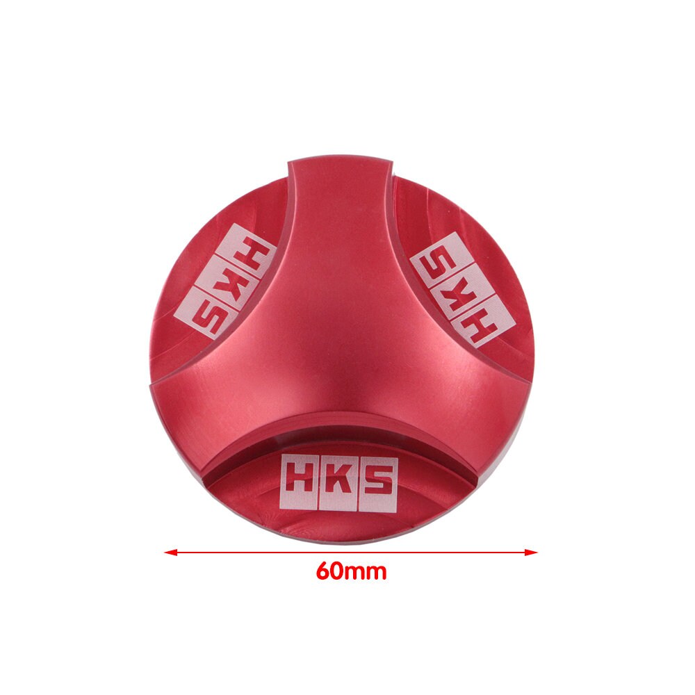 Brand New HKS Red Engine Oil Fuel Filler Cap Billet For Mitsubishi