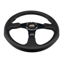 Load image into Gallery viewer, Brand New 14&quot; MUGEN Style Racing Black Stitching Leather Sport Steering Wheel w Horn Button