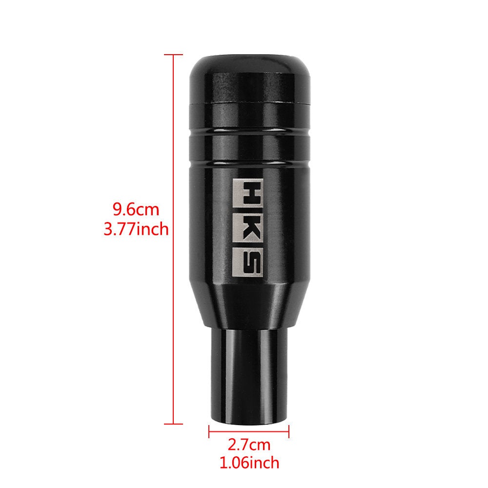 Brand New Universal JDM HKS Aluminum Black Automatic Gear Stick Shift Knob Lever Shifter