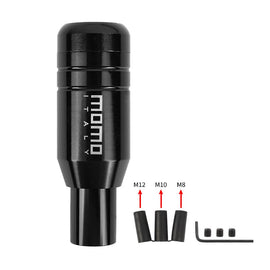 Brand New Universal JDM Momo Aluminum Black Automatic Gear Stick Shift Knob Lever Shifter