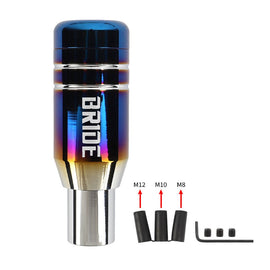 Brand New Universal JDM BRIDE Aluminum Burnt Blue Automatic Gear Stick Shift Knob Lever Shifter