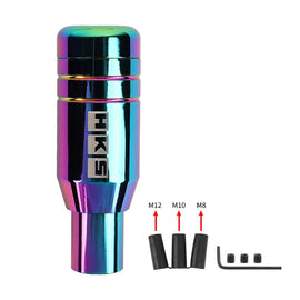 Brand New Universal JDM HKS Aluminum Neo-Chrome Automatic Gear Stick Shift Knob Lever Shifter