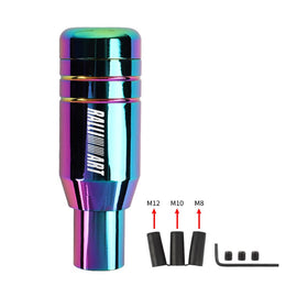Brand New Universal JDM Ralliart Aluminum Neo-Chrome Automatic Gear Stick Shift Knob Lever Shifter
