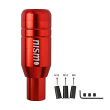 Load image into Gallery viewer, Brand New Universal JDM Nismo Aluminum Red Automatic Gear Stick Shift Knob Lever Shifter
