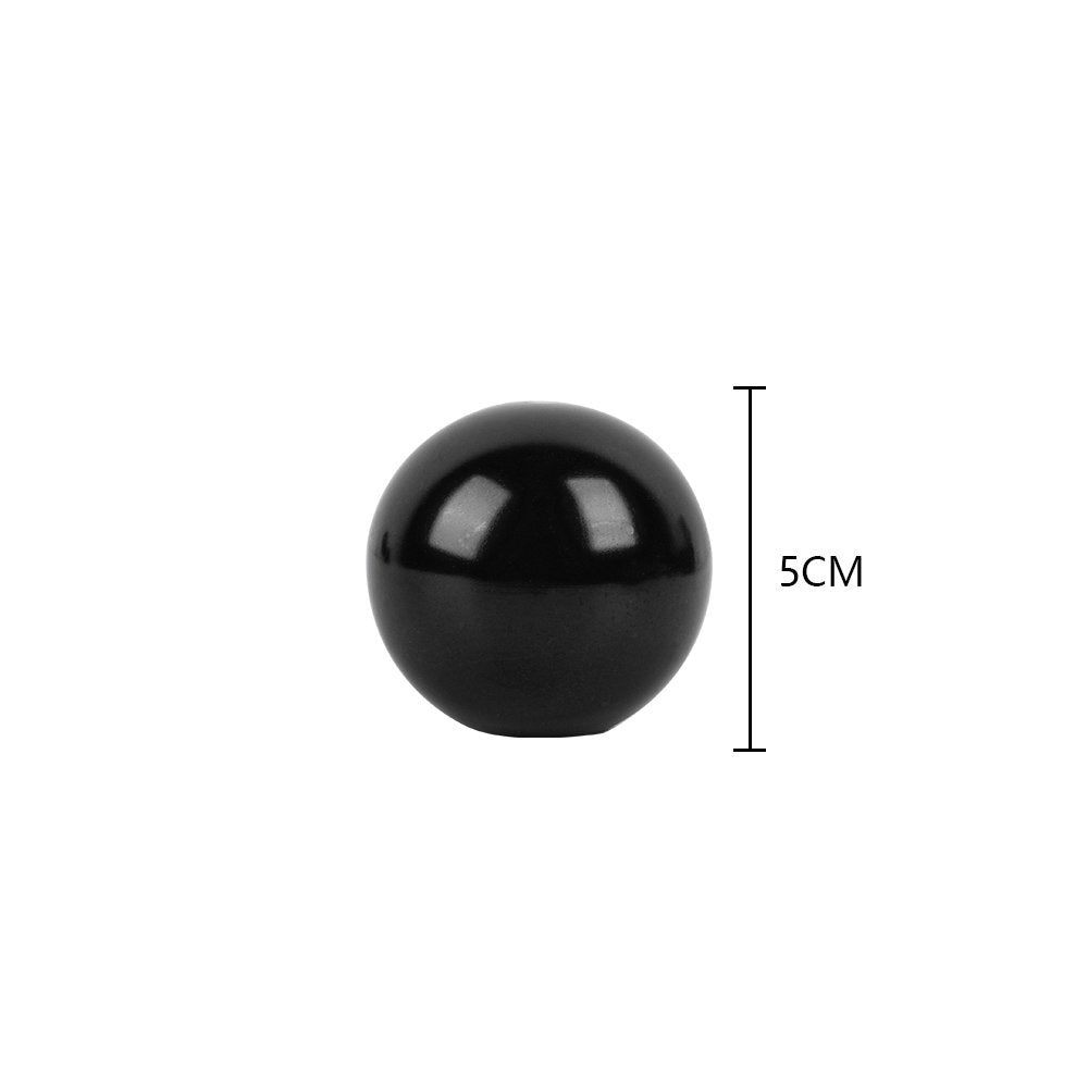 Brand New Universal TRD Black Aluminum Round Ball Shift Knob Manual Car Racing Gear Shifter M8 M10 M12