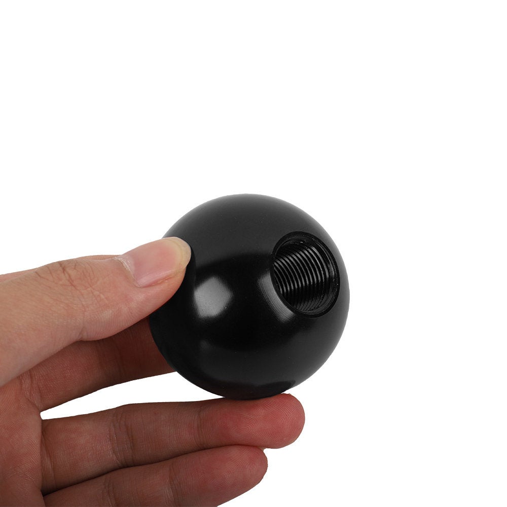Brand New Universal TRD Black Aluminum Round Ball Shift Knob Manual Car Racing Gear Shifter M8 M10 M12