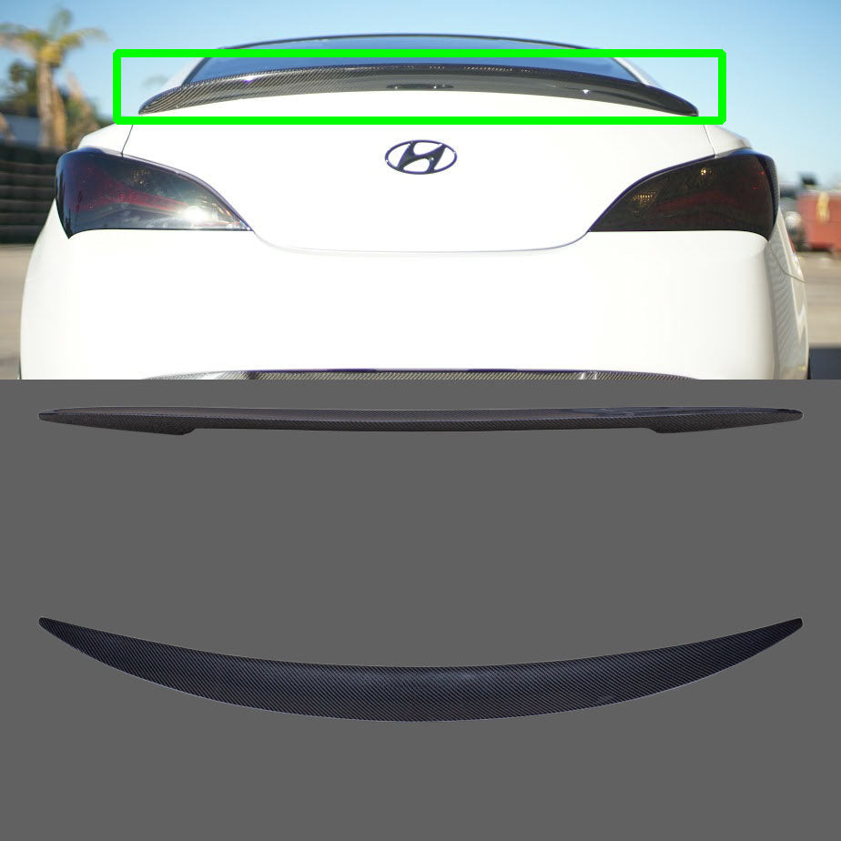 Brand New For 2010-2016 Hyundai Genesis Coupe Real Carbon Fiber Performance Trunk Spoiler Wing