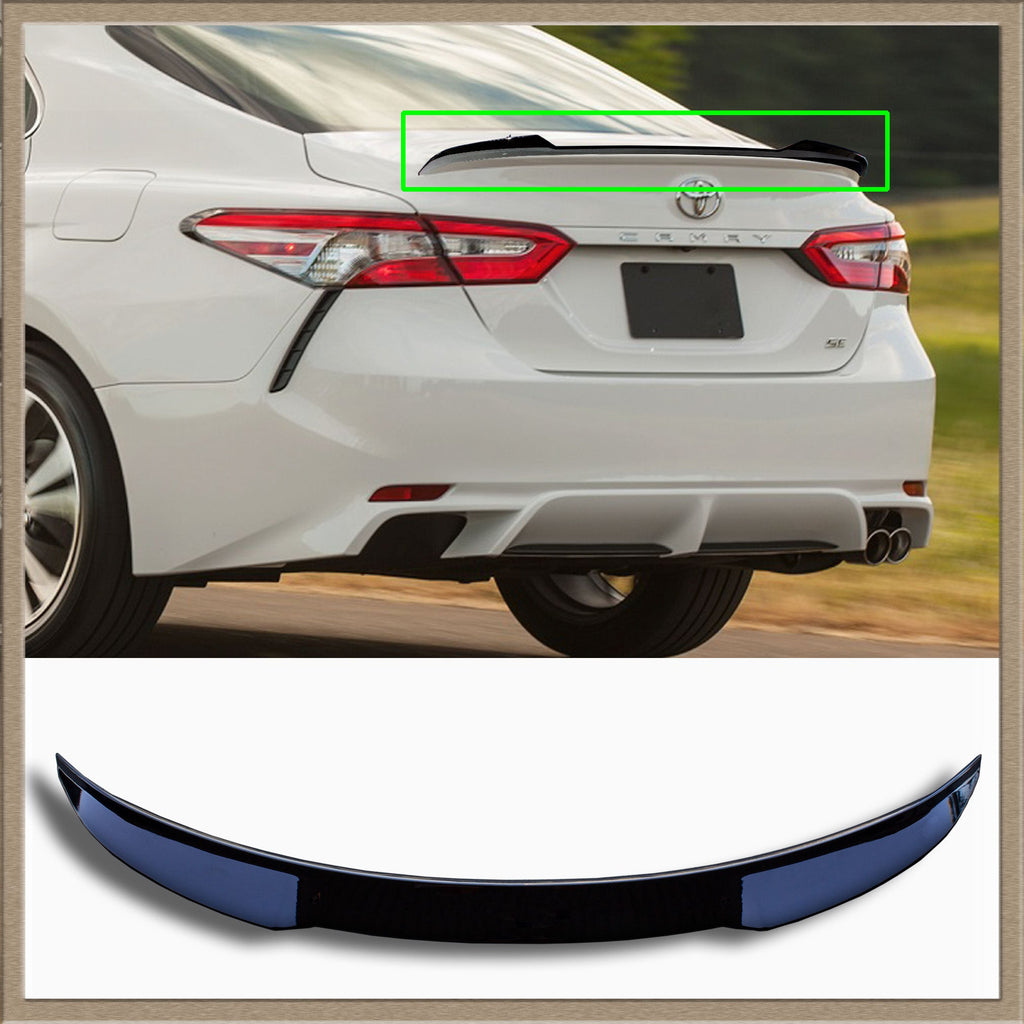 Brand New For 2018-2021 Toyota Camry Gloss Black JDM M4 Style Trunk Spoiler Wing Lip