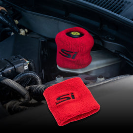 Brand New 1PCS Racing Civic SI Red Car Reservoir Tank Oil Cover Sock Racing Tank Sock