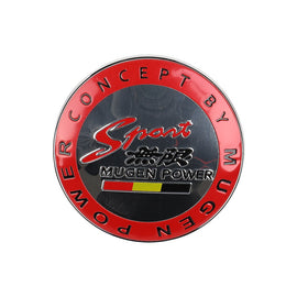 Brand New JDM Mugen Power Plastic Round Emblem Front Grille Badge For All Cars Front Grille