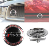 Brand New JDM TRD Plastic Round Emblem Front Grille Badge For All Cars Front Grille
