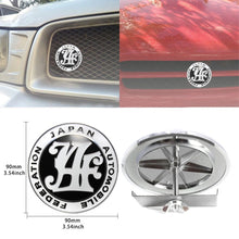 Load image into Gallery viewer, Brand New Universal Japan Automobile Federation JDM JAF Black Emblem Badge For Toyota Front Grille