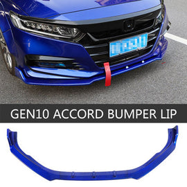 Brand New 3PCS 2018-2020 Honda Accord 4DR Blue Front Body Bumper LIP Kit