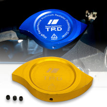 Load image into Gallery viewer, Brand New TOYOTA TRD Gold Billet Aluminum Radiator Protector Pressure Cap Cover Performance