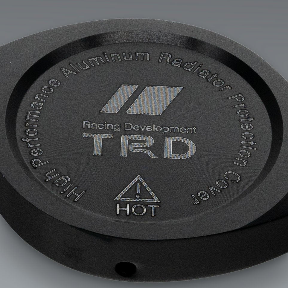 Brand New TOYOTA TRD Black Billet Aluminum Radiator Protector Pressure Cap Cover Performance