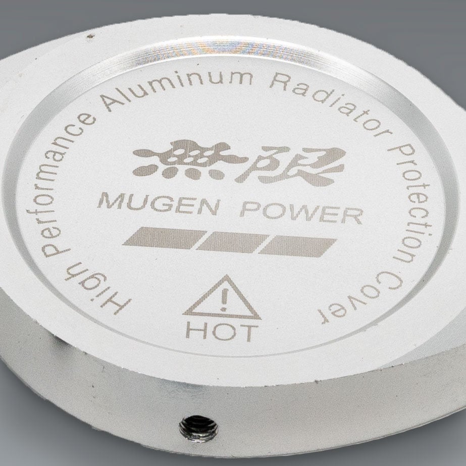Brand New Mugen Power Silver Billet Aluminum Radiator Protector Pressure Cap Cover Performance